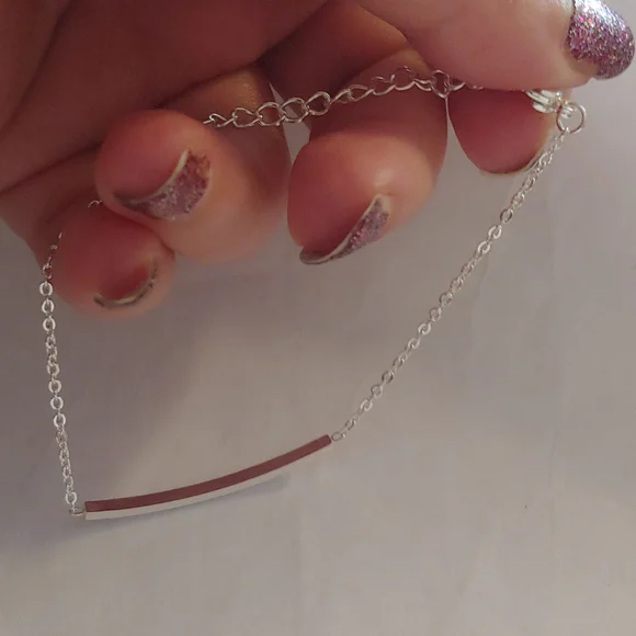 Silver bar bracelet - Picture 3 of 3